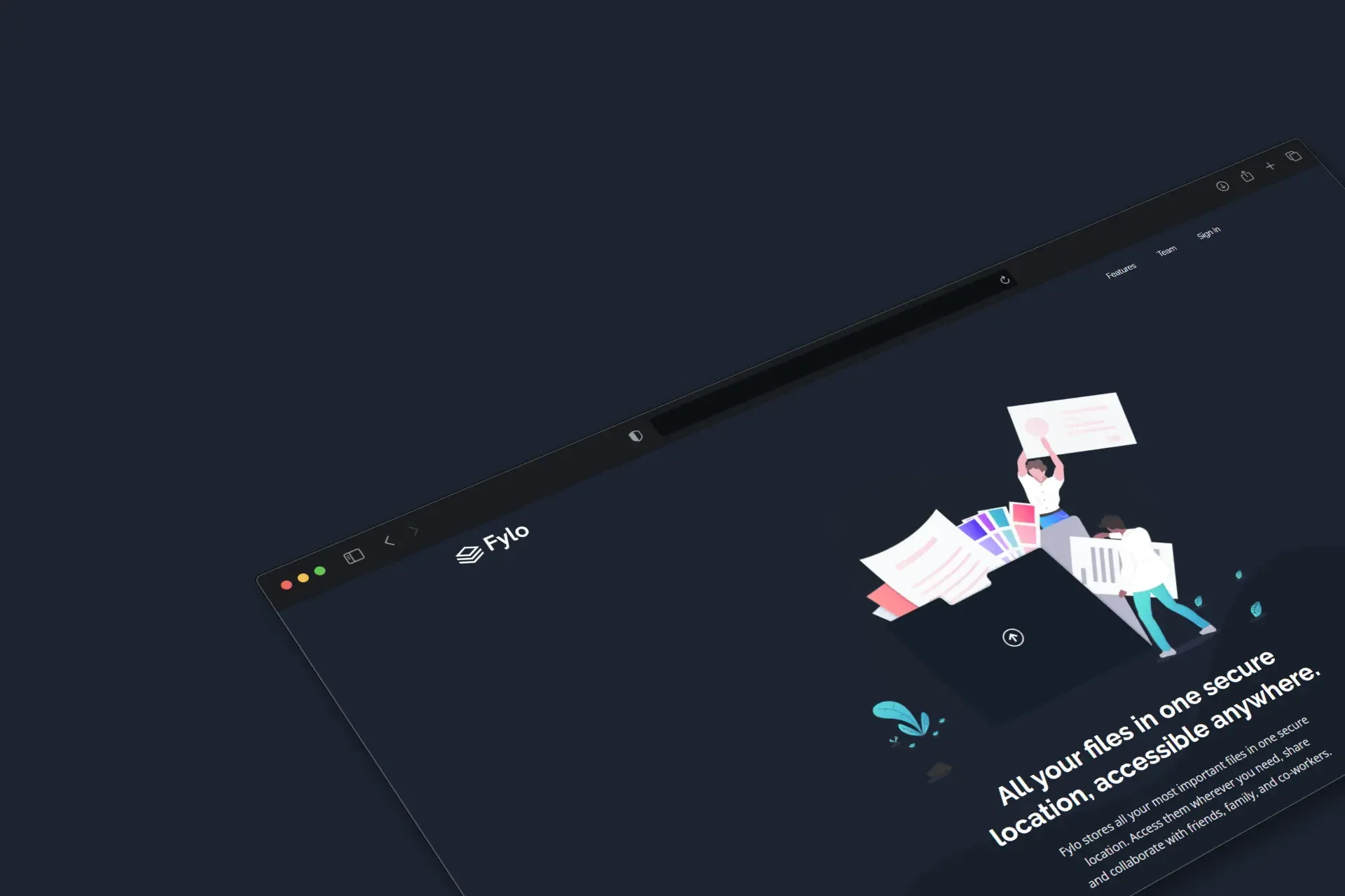 Fylo Landing Page project preview